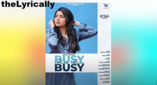 Nimrat Khaira Busy Busy Lyrics