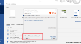 How to Fix it? If Microsoft Word hasn’t Been Activated! Office.com/setup