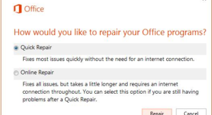 What are the Way to Repair Microsoft Office Using the Control Panel?