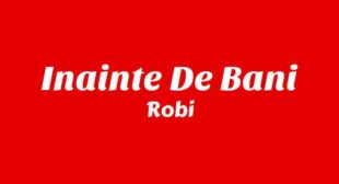 Lyrics of INAINTE DE BANI Song