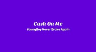 Cash On Me Lyrics