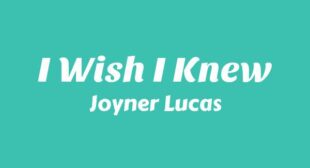 Lyrics of I Wish I Knew Song