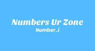 Lyrics of Numbers Ur Zone Song