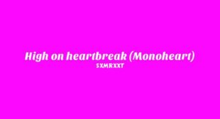 Lyrics of High On Heartbreak (Monoheart) Song