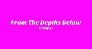 From The Depths Below Lyrics – Creeper