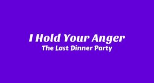 I Hold Your Anger Lyrics