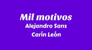 Mil motivos (English Translation) Lyrics