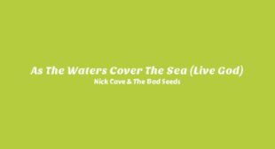 Lyrics of As The Waters Cover The Sea (Live God) Song