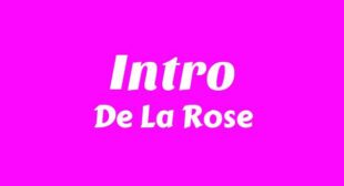 Lyrics of Intro (FX De La Rose) (English Translation) Song