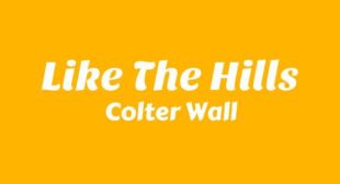 Like The Hills Lyrics – Colter Wall