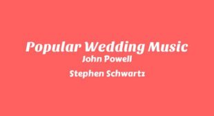 Popular Wedding Music Song Lyrics