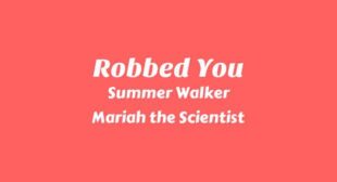 Robbed You Song Lyrics