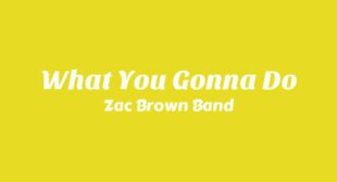 What You Gonna Do Lyrics – Zac Brown Band