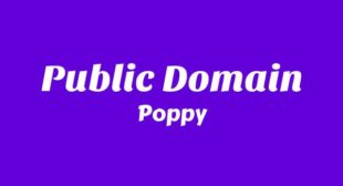 Public Domain Lyrics – Poppy