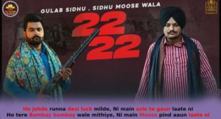 22 22 Bai Bai – Sidhu Moose Wala Lyrics in Hindi