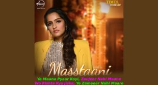 मस्स्तानी Masstaani Asees Kaur Lyrics Hindi