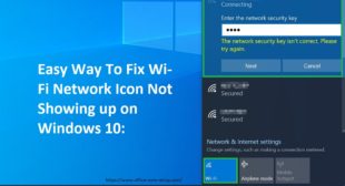 Easy Way To Fix Wi Fi Network Icon Not Showing up on Windows 10