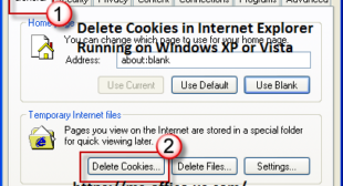 How Do I Delete Cookies in Internet Explorer Running on Windows XP or Vista?