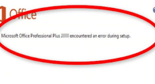 How to Fix Office Encountered an Error during Setup?