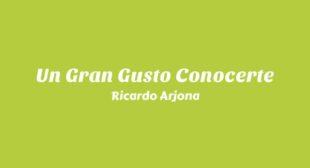 Un Gran Gusto Conocerte Lyrics – Ricardo Arjona