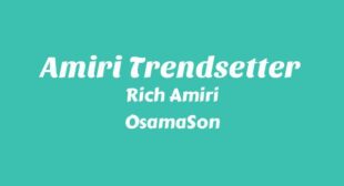 AMIRI TRENDSETTER Lyrics – Rich Amiri