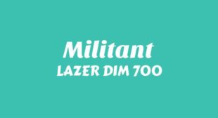 MILITANT Lyrics – LAZER DIM 700